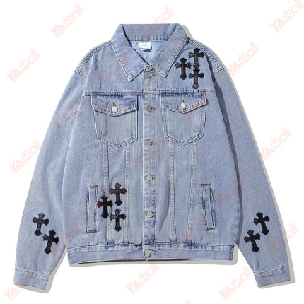 outside wear baggy denim jacket